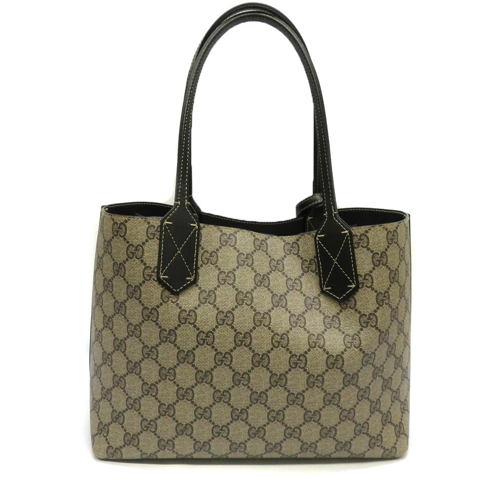 Gucci Tote Bag Black GG Supreme Reversible